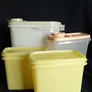 Vintage Tupperware Storage Containers 4 piece container lot